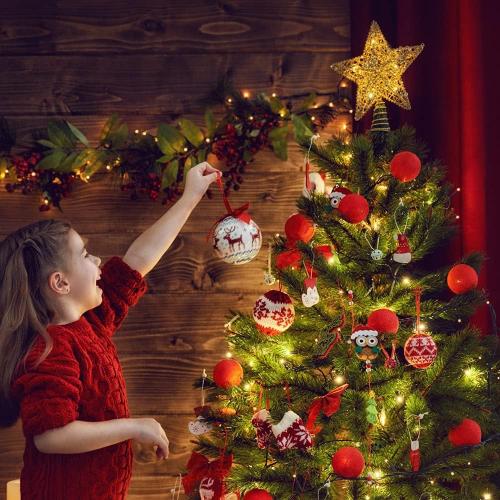 Christmas Tree Toppers Xmas Glitter Gold Hollow Star Treetop Topper for Christmas Tree Decoration. 1