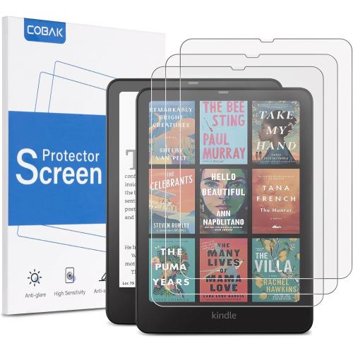 CoBak 3 Pack Anti-Glare Matte Screen Protector for 7 Kindle Paperwhite 12th Gen 2024 & Kindle Colorsoft Signature Edition,Boox Go 7,Kobo Aura 2 - High Clarity, Fingerprint Resistant - Fine-Grit Texture PET Film