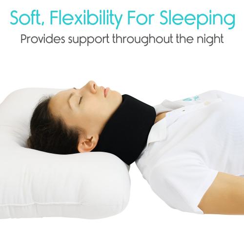 Vive Neck Brace for Neck Pain and Support for Women, Men - Cervical Collar - Soft Neck Brace for Pinched Nerve - Vertebrae Whiplash Wrap for Posture, Sleeping - Spinal Support and Spine Pressure