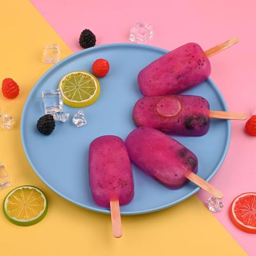WMKGG Popsicle Silicone Molds Set, 2 PCS Ice Cream Mold(Standard Size/Pink)