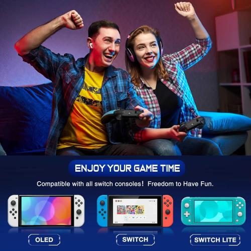 Wireless Switch Controller for Nintendo Switch/Switch 2/Lite/OLED Controller, Switch Controller with a Mouse Touch Feeling on Back Buttons, Extra Switch Pro Controller with Wake-up,Programmable, Turbo Function