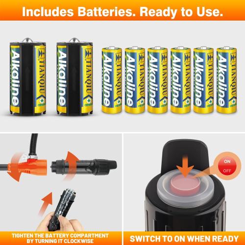 Fuel Pump, Battery Portable Transfer Pump, Operated Siphon Pump With Removable Filter 2.6 GPM, Waterproof Switch, No Assembly Required, For Gas, Fuel, Water, Multi-Use Transfer Pump