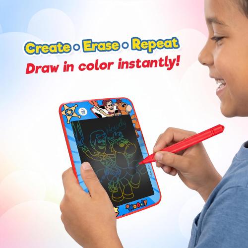 JA-RU Toy Story Rainbow Drawing Tablet Colorful Draw Pad (1 Buzz Lighyear Tablet) Car Trip Toys Mess-Free Small Kids Write Board | Woody, Buzz Lightyear, & Jessie Travel Entertainment. 7916-1B