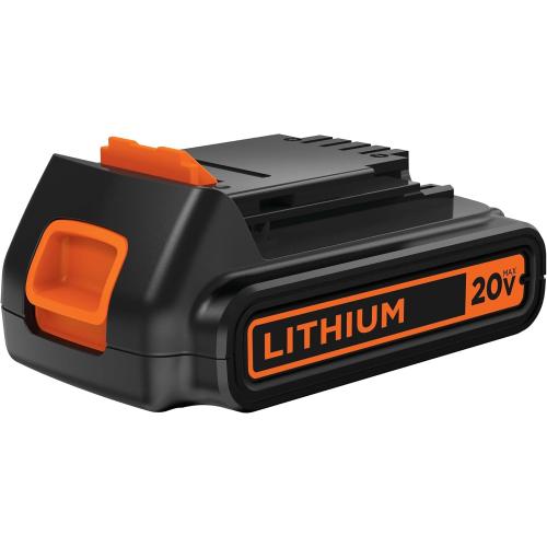BLACK DECKER 20V MAX Battery, 1.5Ah Lithium Ion Battery, Extended Runtime, Compatible with Tools, Outdoor Equipment and 20V Vacuums (LBXR20)
