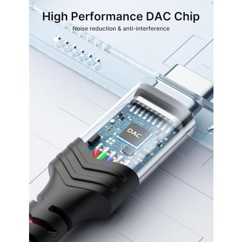 JSAUX USB C to 3.5mm Audio Aux Jack Cable for iPhone 17 Pro Max/Air [3.3ft], Type C to 3.5mm Headphone Car Stereo Cord Compatible with iPhone 16/15 Pro Max,Samsung Galaxy S25 S24, iPad Pro, Pixel 9/8