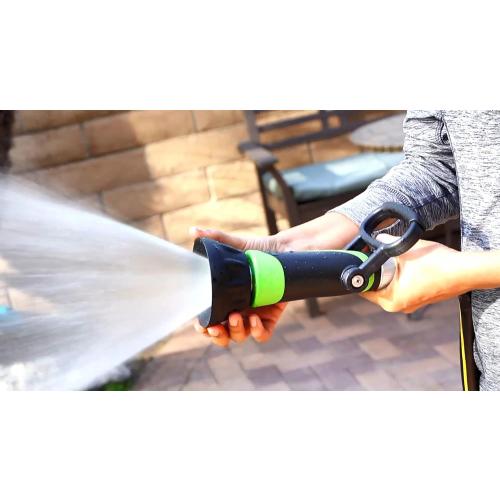 GREEN MOUNT GSFNG98 Garden Hose Nozzle, Fireman's Hose Heavy Duty Nozzle, Premium Constructed Sprayer with Ergonomic Handle for Arthritis