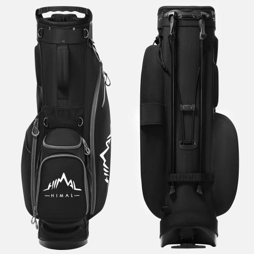 GoHimal Lightweight 14-Way Golf Stand Bag for Men & Women | Durable Club Bag, Dual Straps, Multiple Pockets, Rain Hood Included