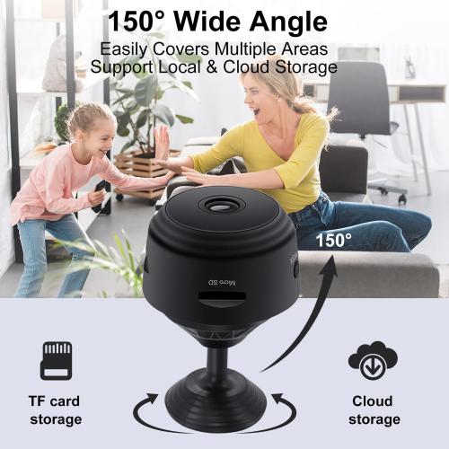 Hidden Camera - Spy Cameras - Nanny Cam - WiFi Wireless Cam - 1080P HD Small Camera with Motion Detection and Night Vision，Security Cameras for Home/Office/Baby Monitoring-A9