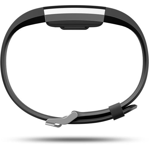 Size Large Black Fitbit Charge 2 Heart Rate   Fitness Wristband, Black, Large (US Version), 1 Count