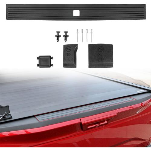 RANSOTO Tailgate Molding Top Trim Cap Compatible with 2015 2016 2017 2018 2019 2020 Ford F-150 F150 Flexible Step Center Piece Protector Cover Replaces FO1904135