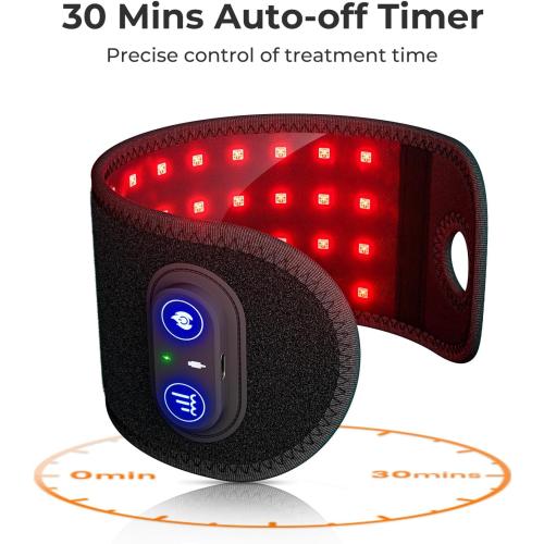 Rechargeable Cordless Red Light Therapy Wrist Wrap for Hand, Wrist, Finger, and Joint Discomfort, Ideal for Office Workers and Sports Enthusiasts