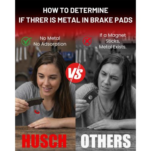 HUSCH Rear Ceramic Brake Pads Kit Fit For Dodge Durango, For Ram 1500