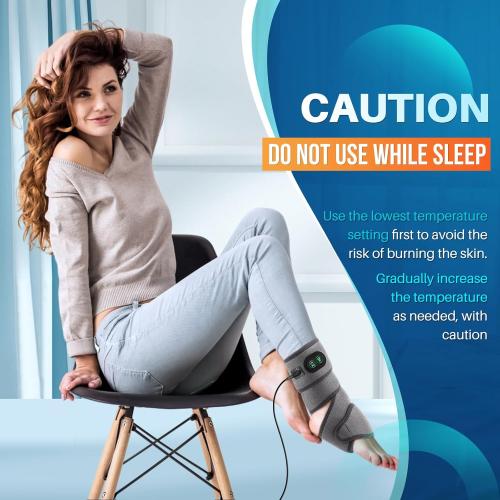 Elbow Heated Pad Wrap for Multiple Body Areas, FSA Eligible, Flexible Electric Heating Pads for Elbow Arm Wrist Ankle Leg Knee, Heated Brace Pad with 4 Heating Levels, 3 Timing Settings Blue