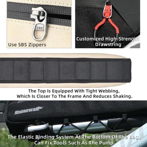 Rhinowalk Bike Bag Bike Frame Bag Waterproof Bike Triangle Bag 2.1L Bicycle Pouch Under Tube Bag Professional Cycling Accessories(XL)