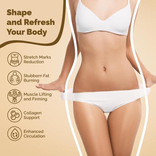Untesded...Body Sculpting Cellulite Massager Machine - Fat & Skin Tightening Anti-Cellulite Device with Red Light Therapy - Home Electric Cellulite Remover for Abdominal Waist Belly Arm Leg