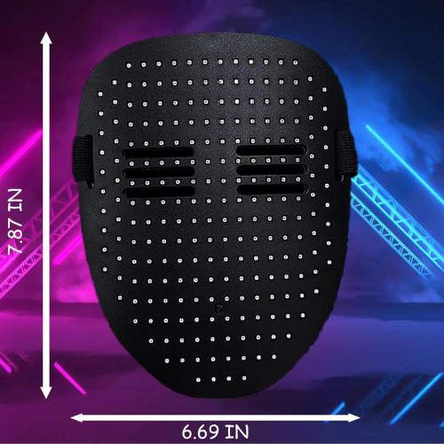 Led Mask Lighted Up Mask - Led Masks with Gesture Sensing Costume for Halloween Costume Cosplay Party Cool Gifts