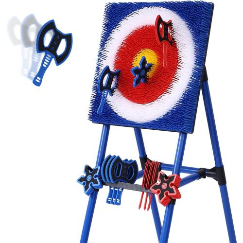 Axe Throwing Bristle Target with 8 Throwing Axes Set,Axe Throwing Game for Backyard, Indoor &Outdoor,Yard Games,Carnival Games