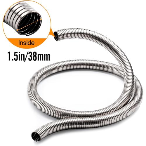 HZJD Exhaust Flex Pipe Stainless Steel(1.5''x72.00''/38x1830mm)