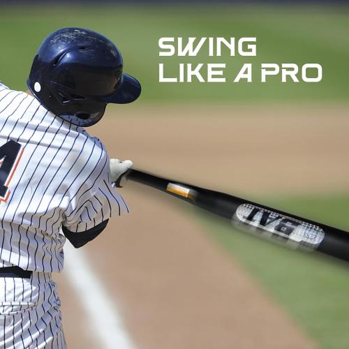 32in Steel Baseball Bat 2.7LBS Weighted for Youth and Adult 2 Barrel Heavy Duty Bats for Home, Black