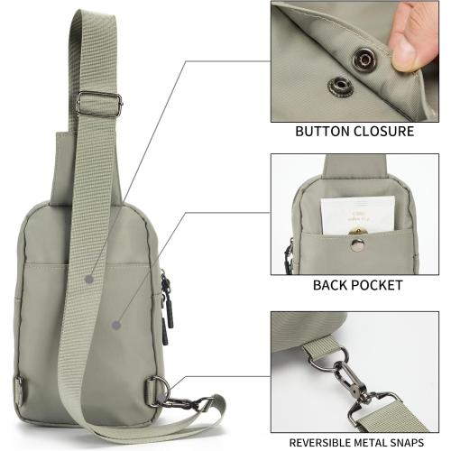 Seoky Rop Small Crossbody Bags for Women Men Nylon Water Resistant Sling Bag for Running Workout Travel