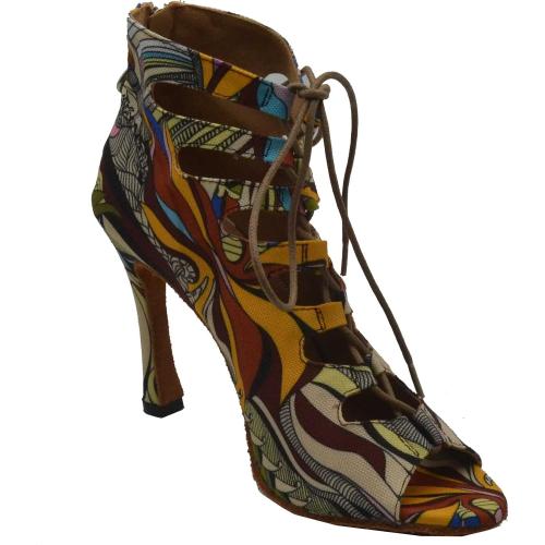 Womens Professional Zip Latin Dance Ankle Boots Ballroom Tango Shoes Custom Heels Jazz Heels Dancer Exotic - 8.5