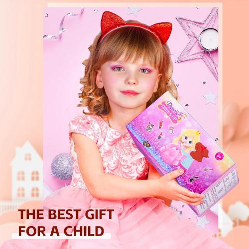 Kids Makeup Sets for Girls Toys - Washable Makeup for Kids with Mirror, Real Dressing Table with Stand, Princess Play Makeup Kit Perfect for 3 4 5 6 7 8-12 Year Old Girls Birthday & Christmas