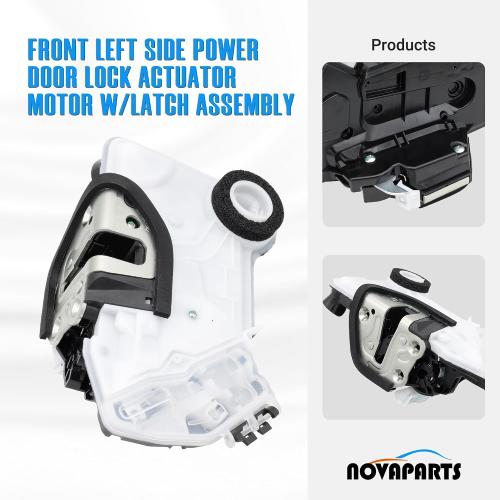 NOVAPARTS Front Left Side Power Door Lock Actuator Motor w/Latch Assembly for Toyota Corolla Camry Highlander RAV4 Sienna Lexus ES250 ES300h ES350 RX350 RX450h Replace 69040-02440 937909 DLA1423