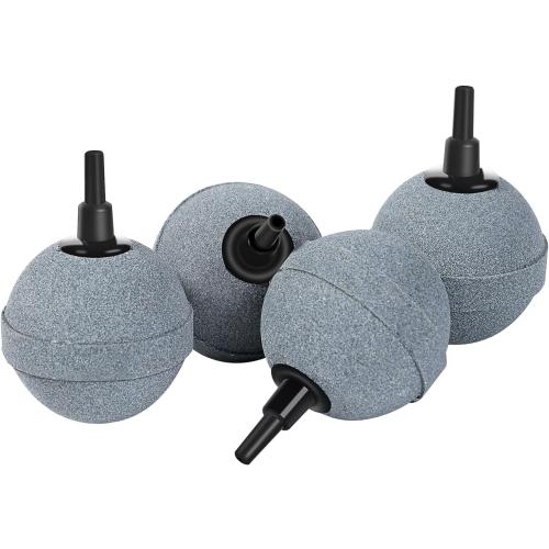 AQUANEAT Air Stones for Ponds 2 Inch, Long Lasting Aerator Oxygen Diffuser, Air Pump Accessories for Aquariums, Fish Tanks, Hydroponics and DWC Reservoirs 4 Pack