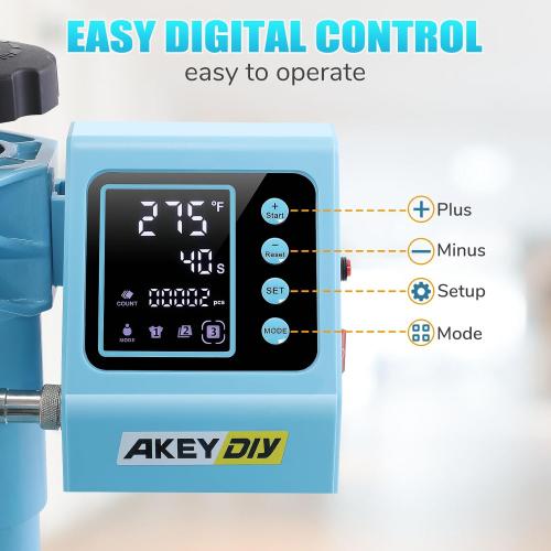 Heat Press Machine, 15x15 Heat Press for t Shirts with Attachment 30oz Sublimation Tumblers Press, Hat Press, Plate Printing, DIY Heats Transfer Press Vinyl for Beginners Blue