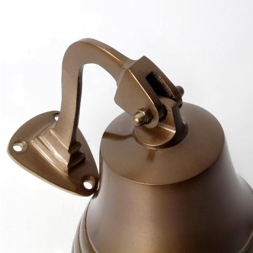 Wall Mounted Hanging Nautical Ship Bell 5 – Antique Brass Marine Dinner Bell for Indoor & Outdoor Use