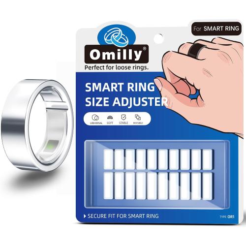 Smart Ring Size Adjuster - 120Pcs Invisible Fit for Oura 4/3, Galaxy Ring, Ultra Human AIR, RingConn 2/1, Amazfit Helio - Loose Ring Sizing Kit (Transparent)