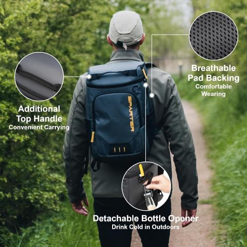 SPARTER Backpack Cooler Insulated 33/49 Can Leakproof Waterproof Bag Beach