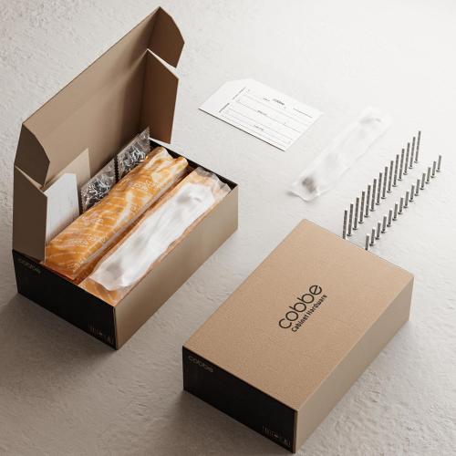 Cobbe Elite 10 Pack Elegant Matte Black Cabinet Pulls, 3 Inch Hole Center, Handles for Kitchen Bathroom Cabinets and Drawers