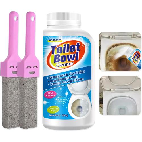 Pumice Stone for Toilet Bowl Cleaning, Powerfully Cleans Hard Water Rings, Calcium Buildup & Stains, Suitable for Cleaning Toilets, Bathtubs