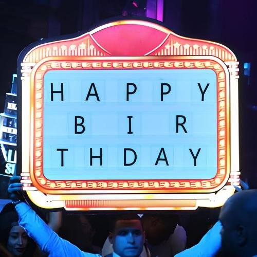 Handheld LED Letter Bottle Presenter, Color Letter Billboard, Club Signs for Bottle Service, Luminous LED Presenter, Perfect for Club, Night Club, Party, Bar,White light,L