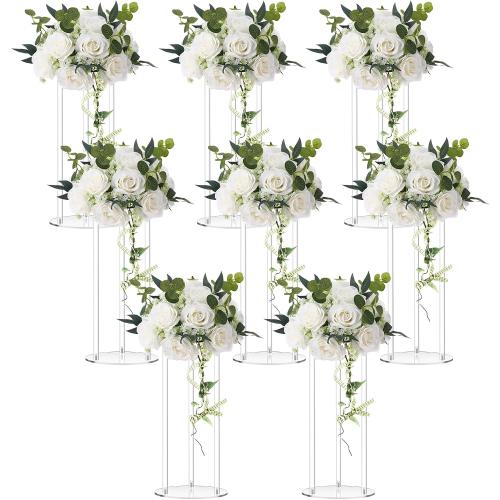 Teenyyou 8 Pcs 16 Inch Wedding Centerpieces for Tables Flower Stand