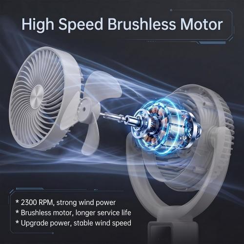 Cordless Pedestal Fan with Remote, 90° Oscillation Air Circulator, Natural Wind Mode, 4 Speeds   Timer, Quiet Standing Fan for Bedroom, Outdoor Patio, Rechargeable, White