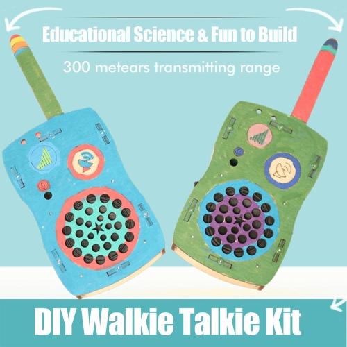 STEM Toys for Age 6-8-13 Crafts Kits Building Your Own Walkie Talkies for Kids Easter Basket Stuffers Gifts for 6 7 8 9 10 11 12 13 14  Years Old Boys Girls Teens Engineering DIY Electronics