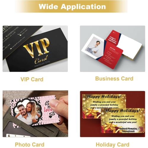 100PCS Silver Metal Business Card 0.45mm Thickness Aluminum Metal Blanks Cards for Laser Engraving Home Office Customer DIY Gift Plate Invitations, 3.4 x 2.1 Inch