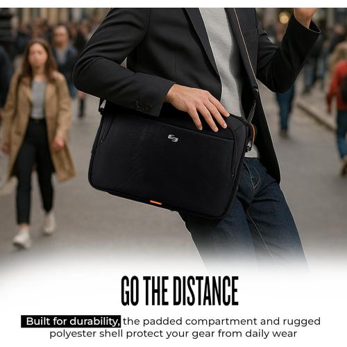 Solo New York Briefcase - Laptop Carrying Bag for Women & Men, Brief for Travel & Work, Adjustable Shoulder Strap - Ace Slim