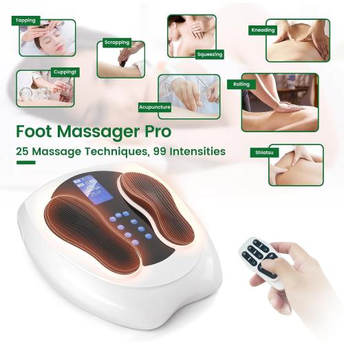 Neuropathy Pain Relief for Feet Massager Pro, 3D EMS Foot Massager for Neuropathy 8 TENS Pads, Electric Foot Health Nerve Muscle Stimulator Circulation for Plantar Fasciitis - FSA HSA Approved