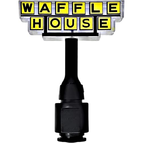 Waffle House Plug-in Night Light – Classic Logo Glow Inspired by The Iconic Restaurant for Hallways, Bedrooms & Retro-Waffle Lovers