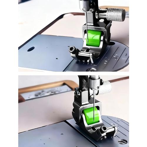 Q5 Adjustable Rolled Hem Presser Foot, 0.1-10mm Edge Guide for Industrial Lockstitch Sewing Machines