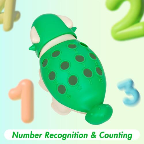 Hirger Spike The Fine Motor Dinosaur: Montessori Baby Sensory Toys for Toddlers 1-3, Preschool Learning Educational Activities, 12  Months Old Birthday Gift