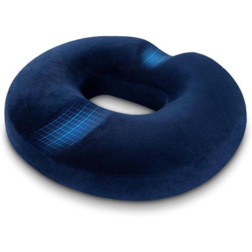 HOMCA Donut Pillow for Tailbone Pain, Hemorrhoid Pillows for Sitting After Surgery, Memory Foam Coccyx Cushion for Postpartum Pregnancy, Car Seat Office Chair Cushion for Pressure Relief