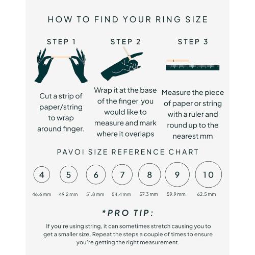 PAVOI 14K Gold Plated Pear Love Eternity Rings for Women | Gold Cubic Zirconia Ring | Bridal Eternity Wedding Band Ring