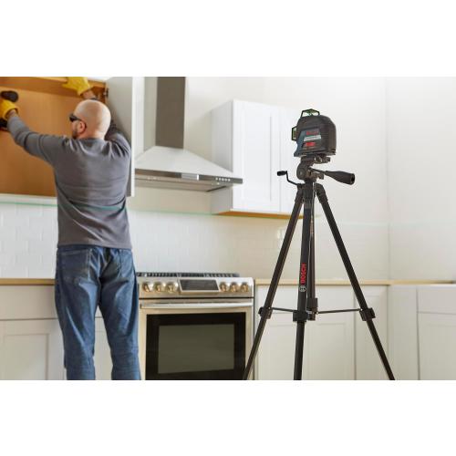 BOSCH BT 150 Compact Tripod with Extendable Height for Use with Line Lasers, Point Lasers, and Laser Distance Measures