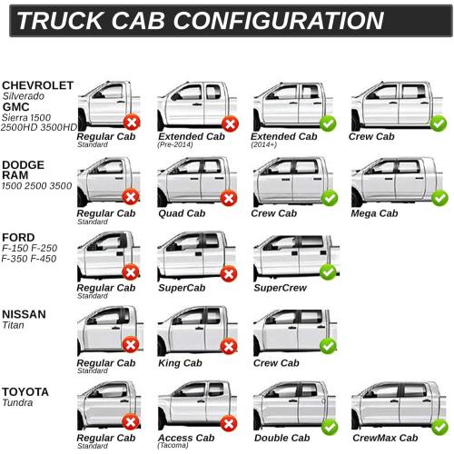 Color Black Truck Back Seat Extender for Dogs, Upgraded Waterproof Pet Seat Cover with Door Protection, Hard Bottom, Holds 420lbs, Dog Hammock for F150/Silverado 1500/ GMC Sierra 1500/RAM 1500/Titan