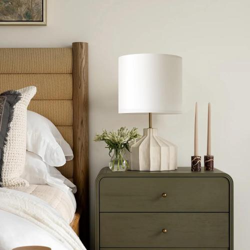 White Linen Small Drum Lampshade, 8.66 Top x 8.66 Bottom x 7.87 High Lamp Shade, Lamp Shade Replacement for Table and Floor Lamps, Pendant Light，Handcrafted Lampshade，Easy Assembly