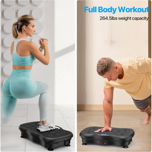 Vibration Plate Exercise Machine for Lymphatic Drainage Weight Loss, Whole Body Workout Vibration Fitness Platform ,Home Training Equipment ,Sport Gym for Weight Loss Fat Burner for Women Men